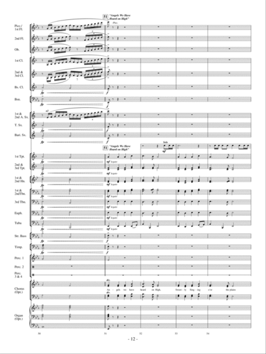 Merry Christmas, Everyone! Concert Band scores gallery preview page 11