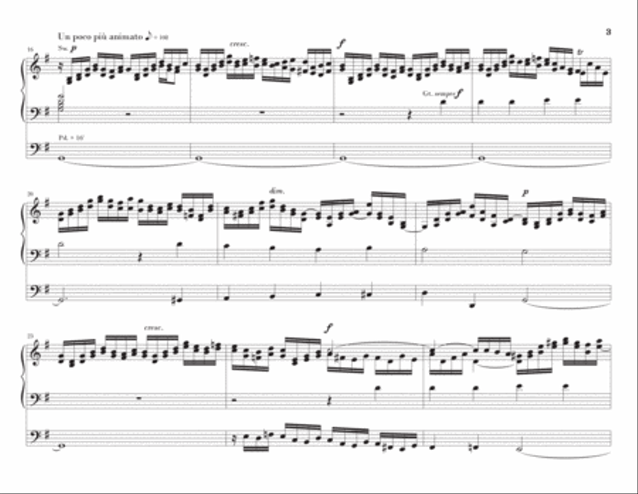 Nun danket alle Gott, from Symphony no. 2, op. 52 (organ transcription) Organ Solo scores gallery preview page 3