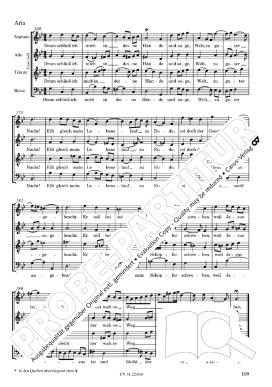 The complete motets (without Bc) Choir scores gallery preview page 116