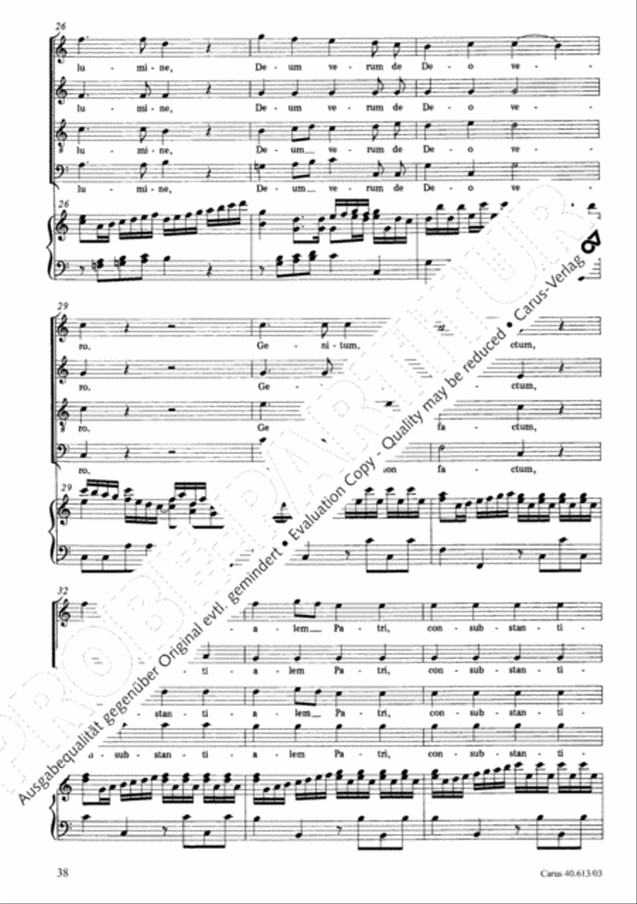 Mass in C (Missa in C) 4-Part scores gallery preview page 39