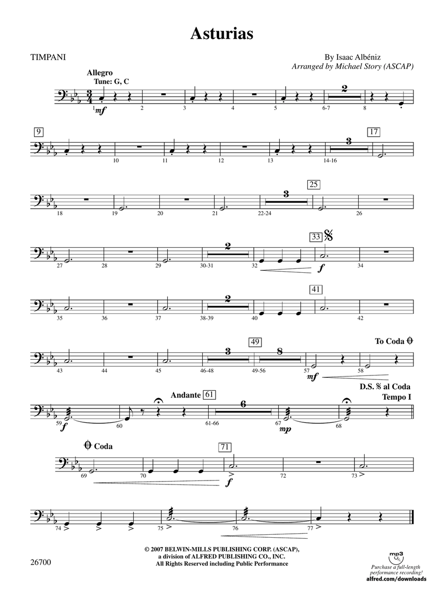 Asturias: Timpani