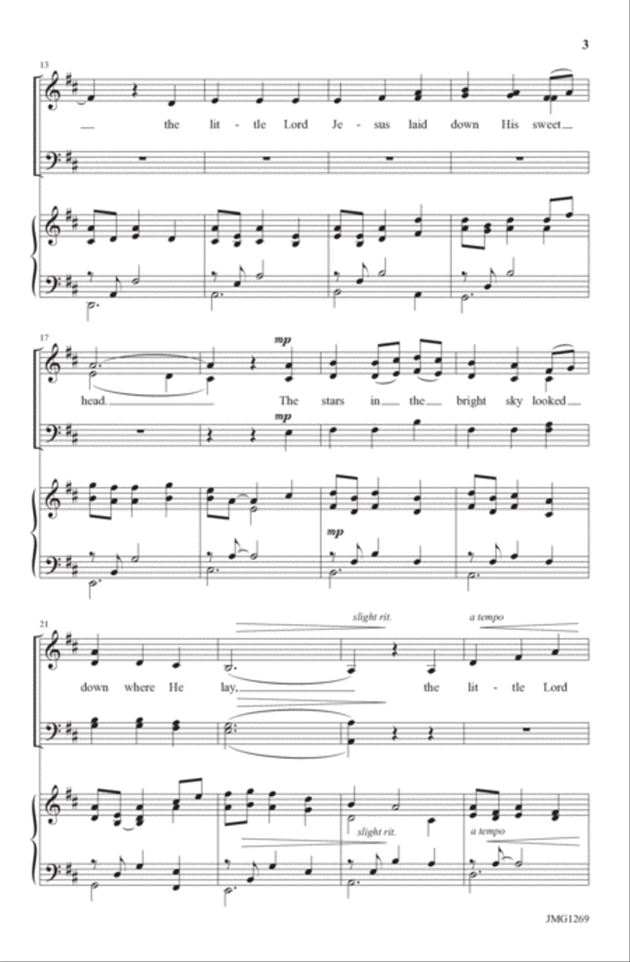 Celtic Nativity Song Celtic Nativity Song 4-Part scores gallery preview page 3