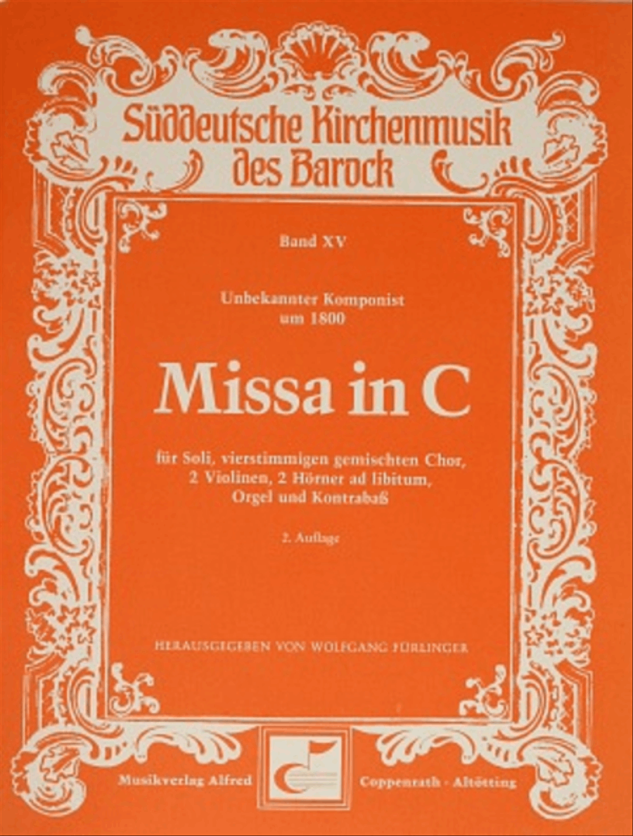 Mass in C (Missa in C) Mass in C (Missa in C) 4-Part scores gallery preview page 1