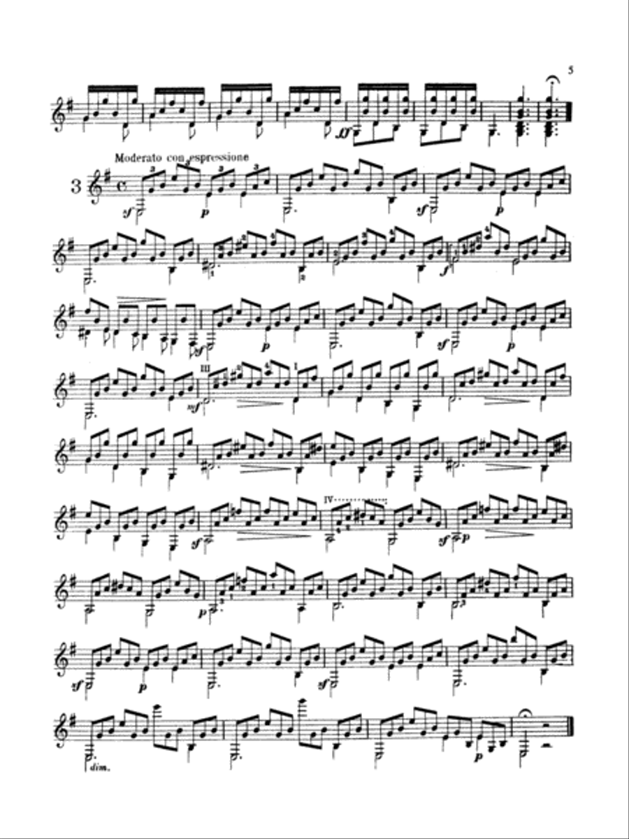 Carcassi & Sor: Easy Classic Guitar Solos Acoustic Guitar scores gallery preview page 4