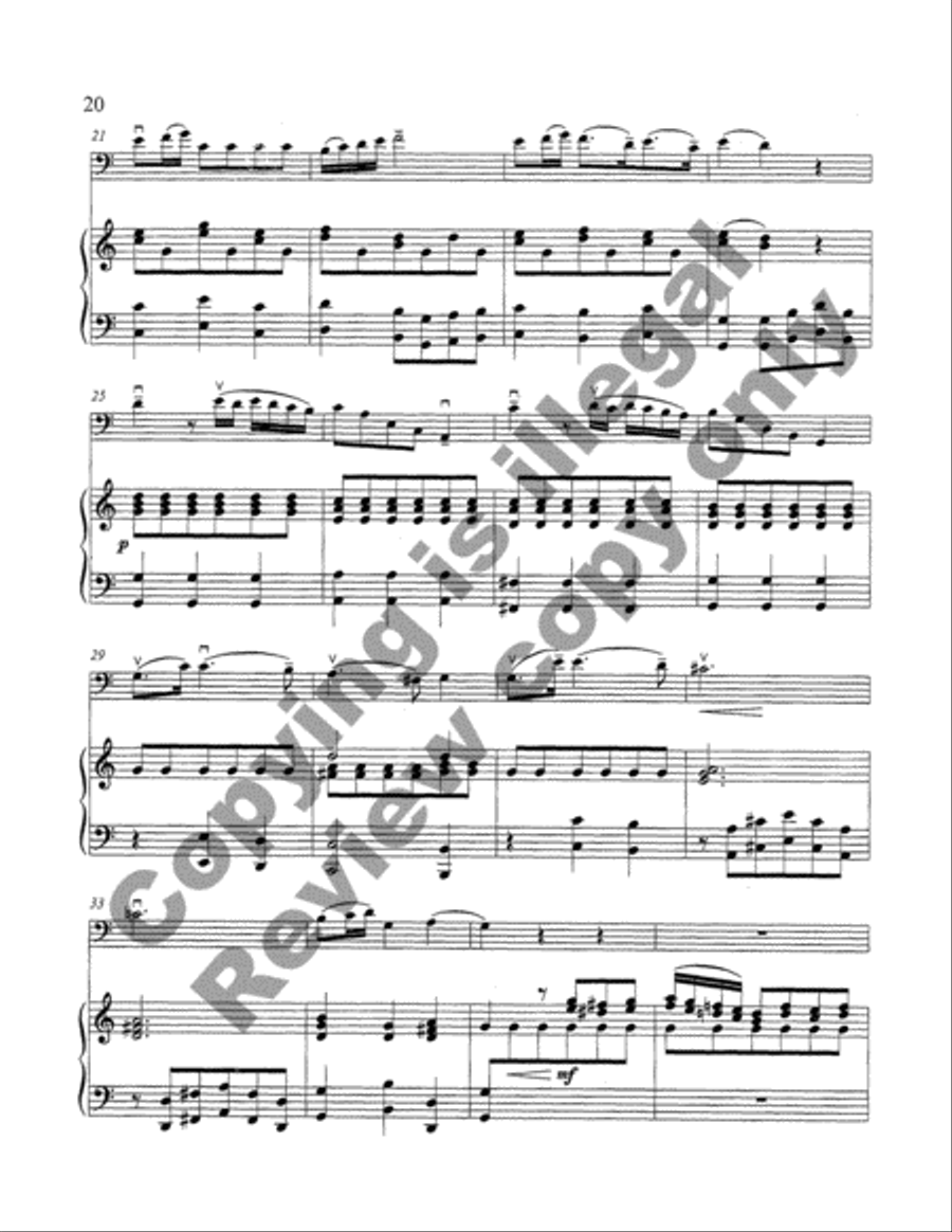 Concerto for Double Bass and Orchestra (in F) (Double Bass/Piano Score) Orchestra scores gallery preview page 7