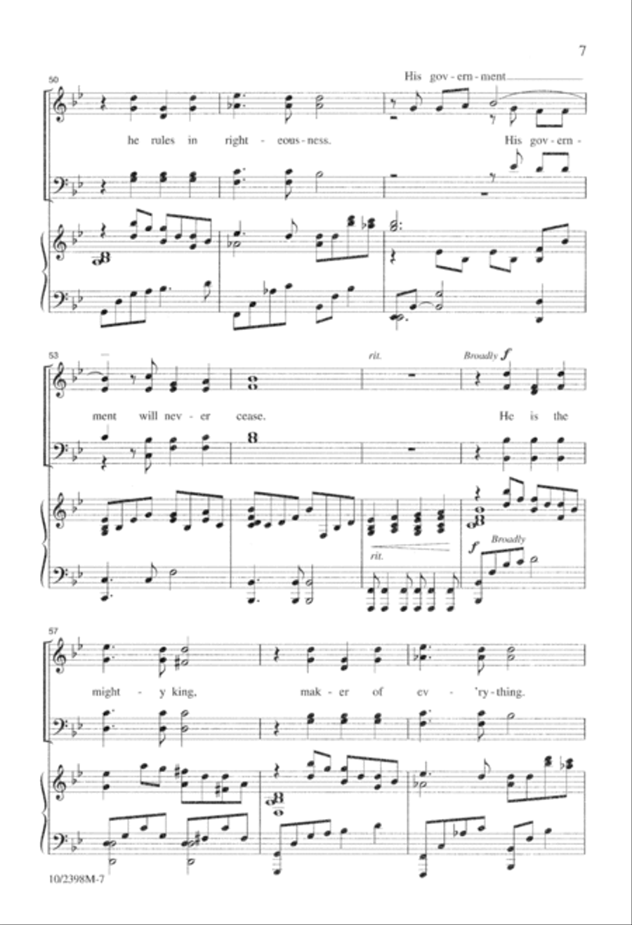 A Christmas Praise 4-Part scores gallery preview page 7