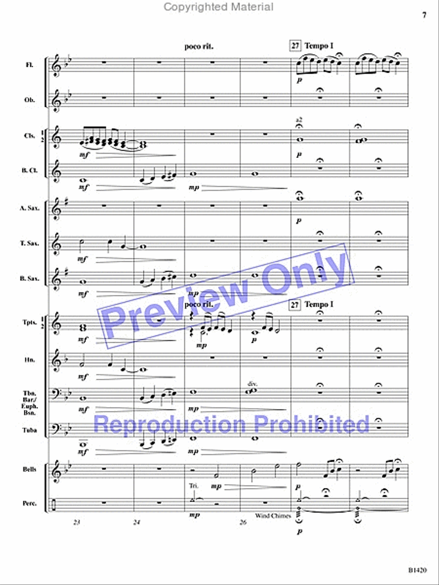 Through the Mist Through the Mist Concert Band scores gallery preview page 12