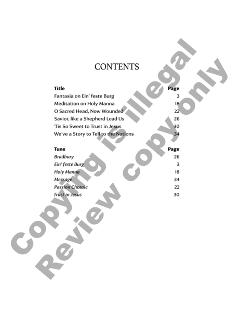 A Mighty Fortress Organ scores gallery preview page 2