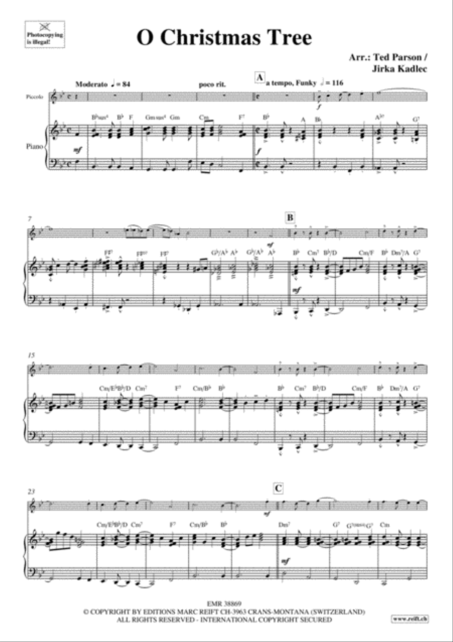 O Christmas Tree O Christmas Tree Piccolo scores gallery preview page 3