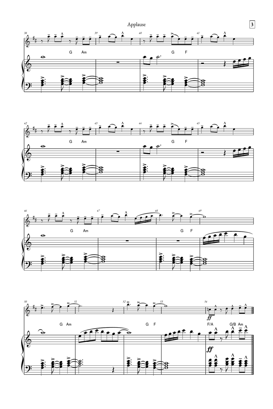 Applause B-Flat Trumpet scores gallery preview page 3