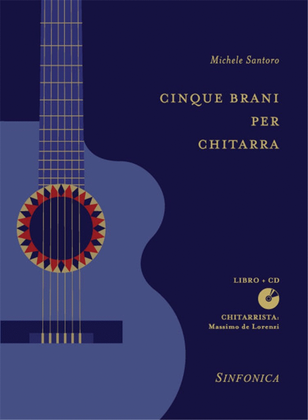 Book cover for Cinque Brani Per Chitarra Vol. 1