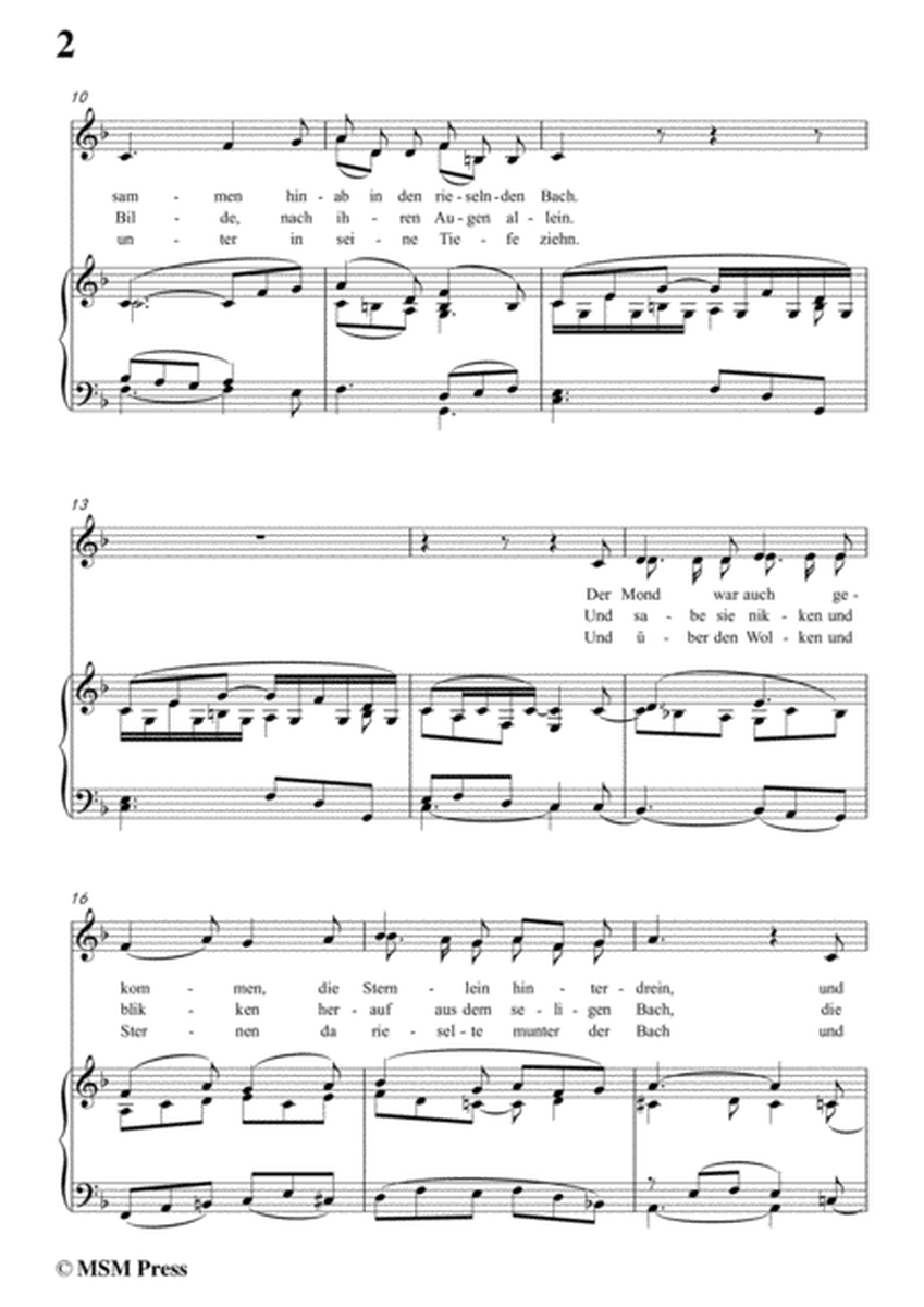 Schubert-Tränenregen,from 'Die Schöne Müllerin',Op.25 No.10,in F Major,for Voice&Pno image number null