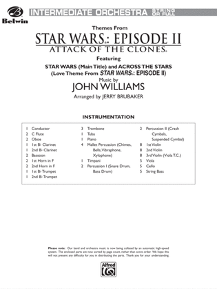 Book cover for Star Wars®: Episode II Attack of the Clones: Score