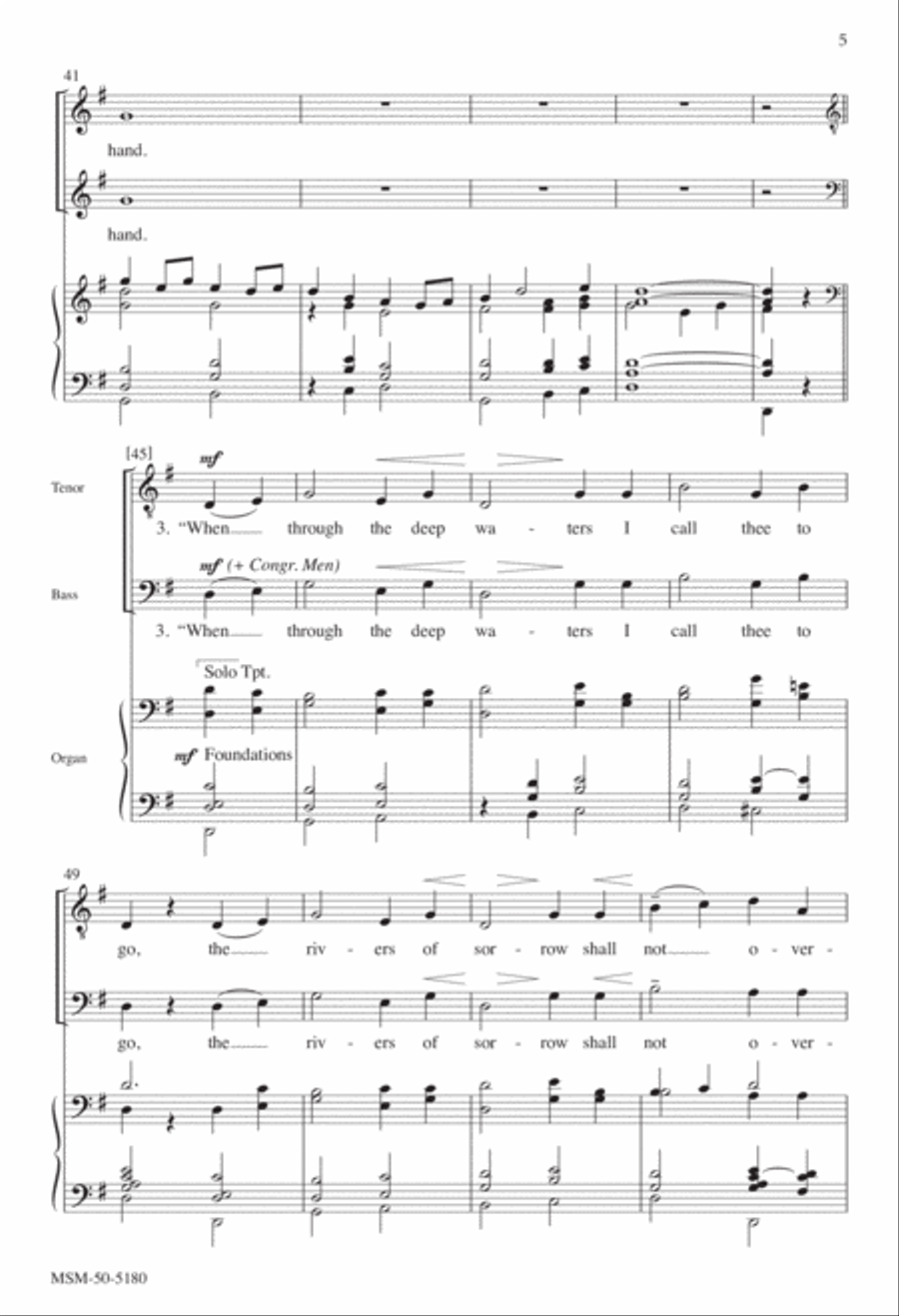 How Firm a Foundation 4-Part scores gallery preview page 4