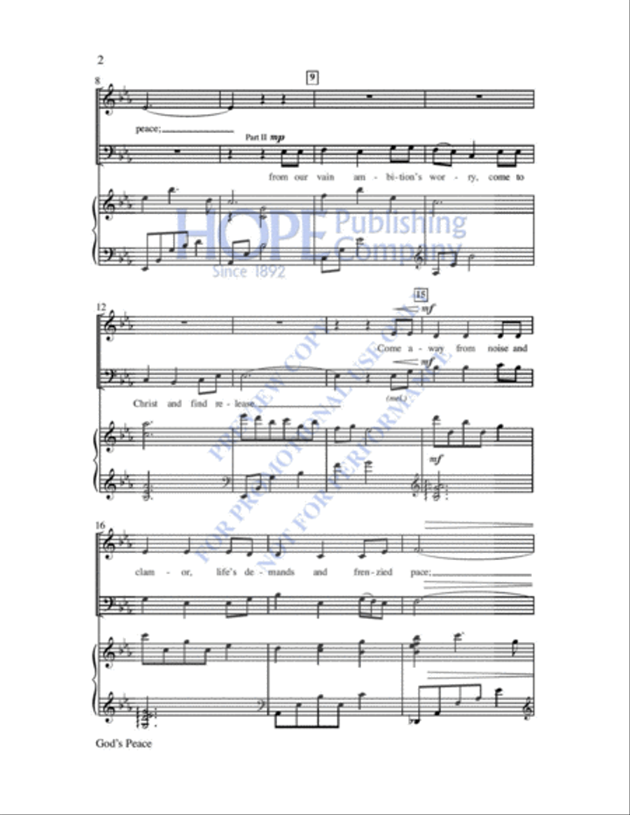 God's Peace 2-Part scores gallery preview page 3
