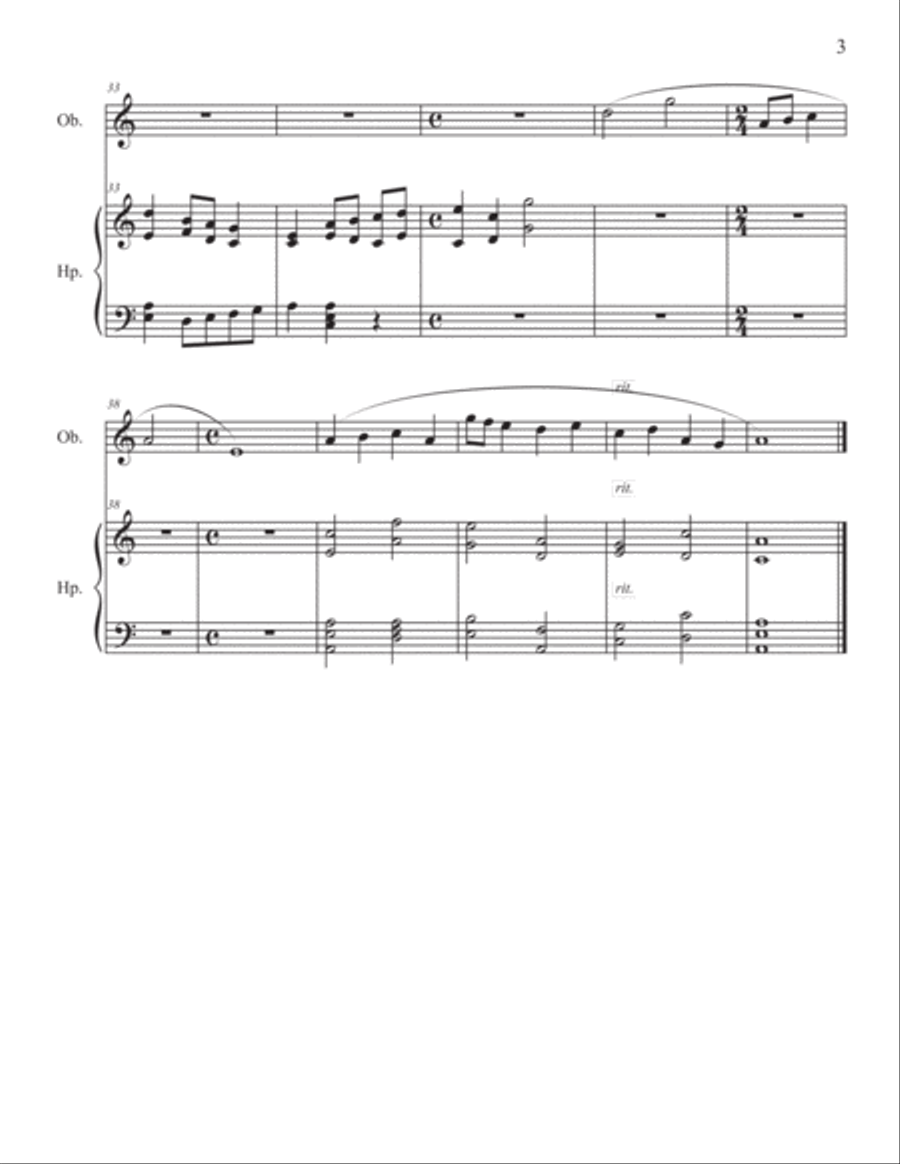 The Father's Grace The Father's Grace Oboe scores gallery preview page 3