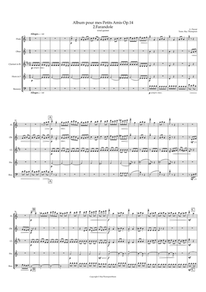 Book cover for Pierné: Album pour mes Petits Amis Op.14 - 2.Farandole - wind quintet