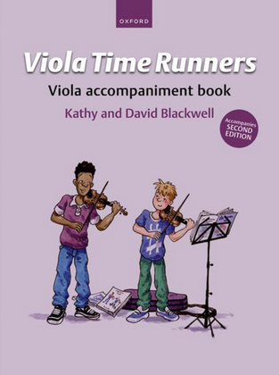 Book cover for Viola Time Runners Viola accompaniment book (for Second Edition)