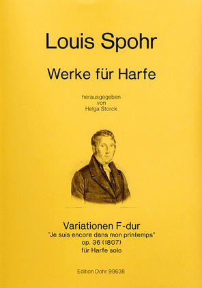 Book cover for Variationen für Harfe solo F-Dur op. 36 "Je suis encore dans mon printemps" (1807)