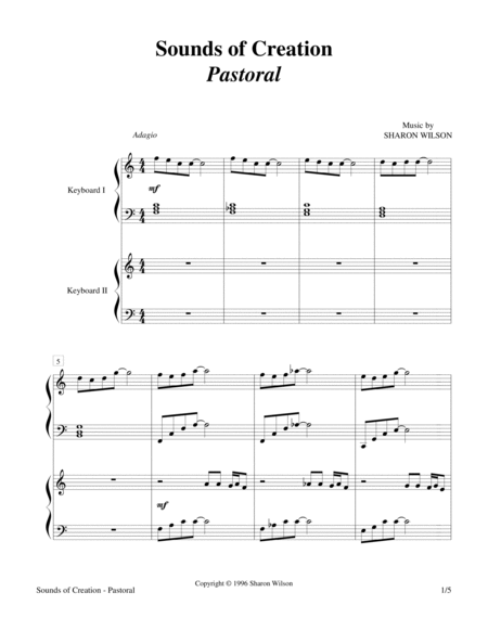 Sounds of Creation - Pastoral (Keyboard Duet; 2 Pianos, 4 Hands) image number null