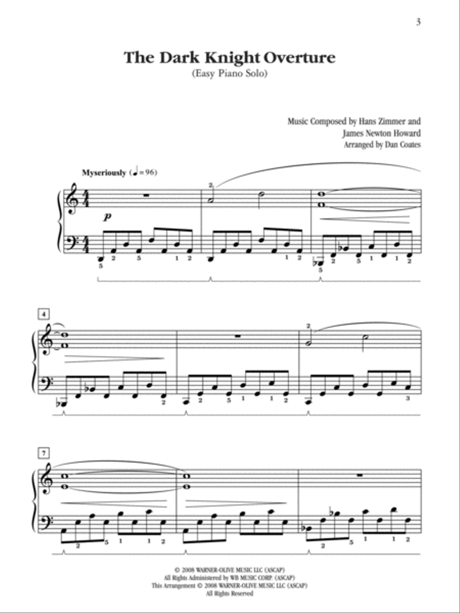 The Dark Knight Overture Small Ensemble scores gallery preview page 2