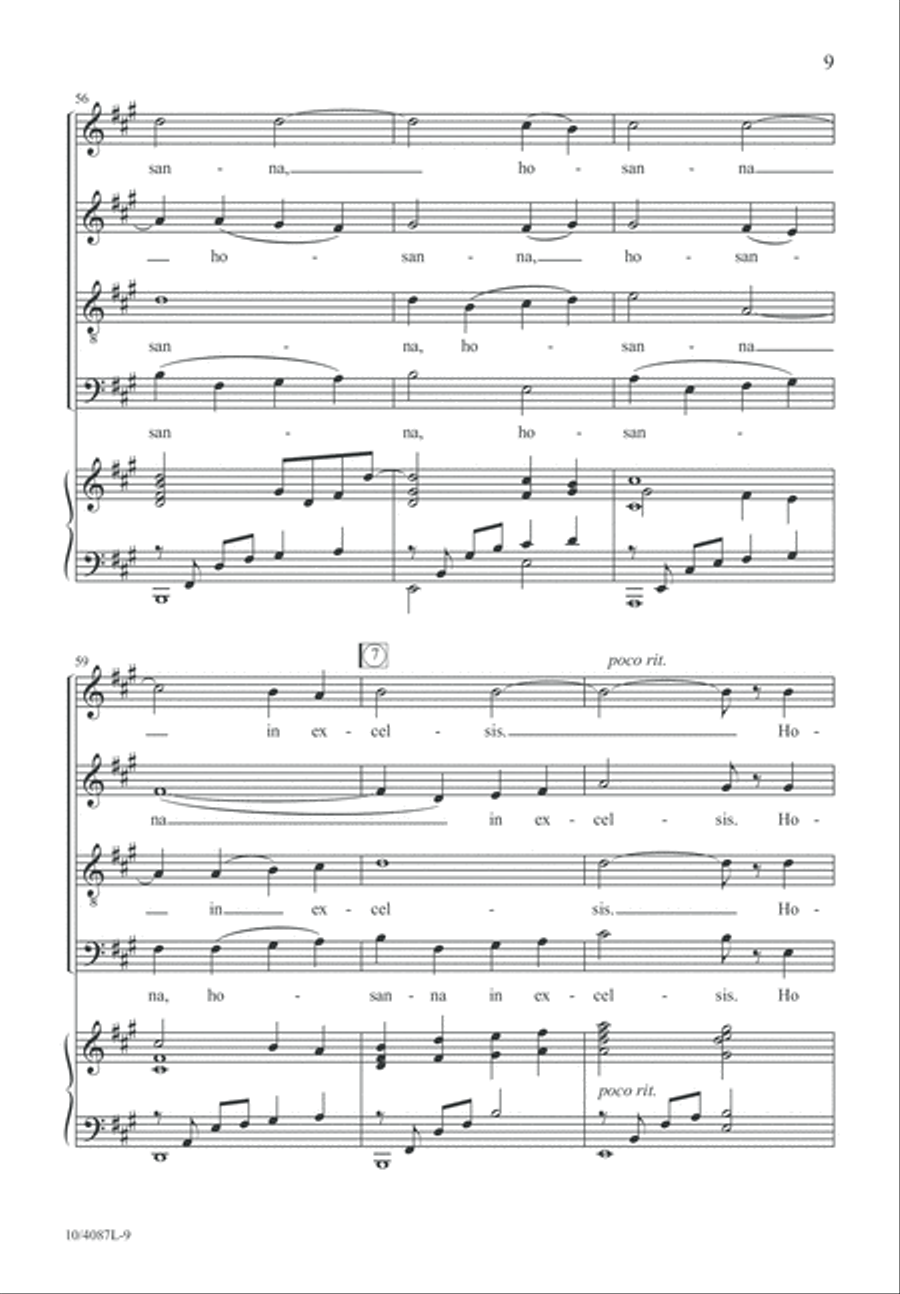 Holy (Sanctus) Divisi scores gallery preview page 10