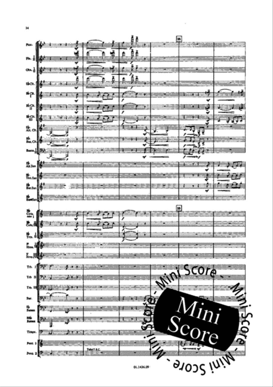 Two Songs Without Words Concert Band scores gallery preview page 18
