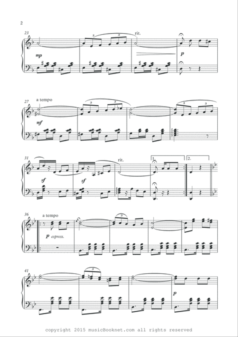 Masterpieces for solo piano Best of E.Murillo Piano Solo scores gallery preview page 3