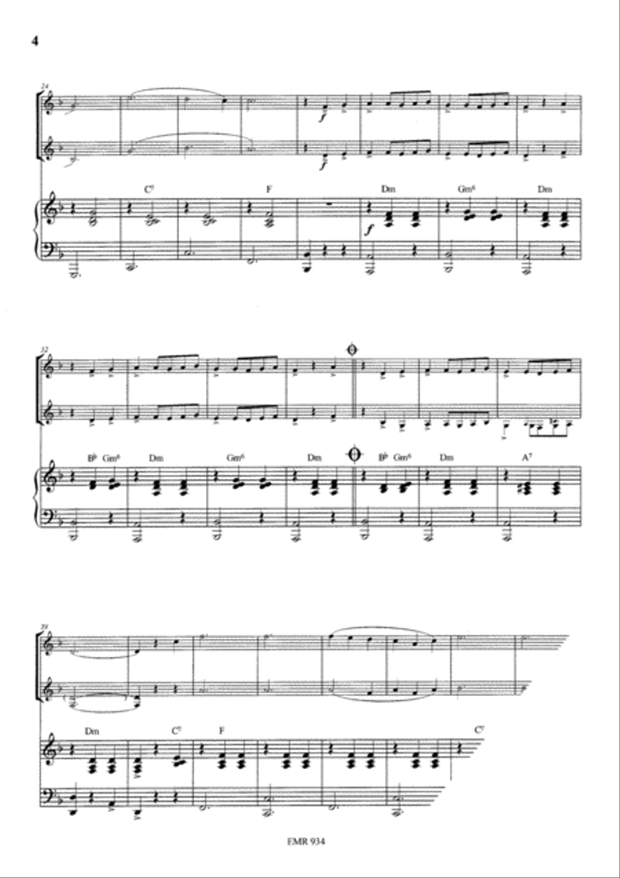 Waltz No. 2 Clarinet Duet scores gallery preview page 4