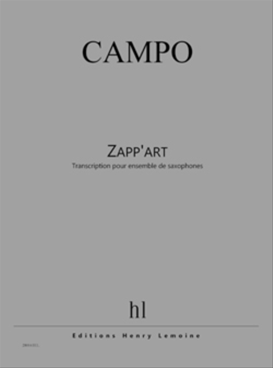 Zapp'Art Saxophone Ensemble scores gallery preview page 1