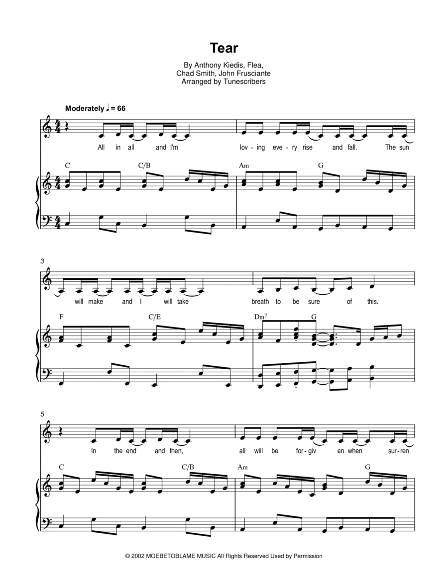 Tear Tear Voice scores gallery preview page 1