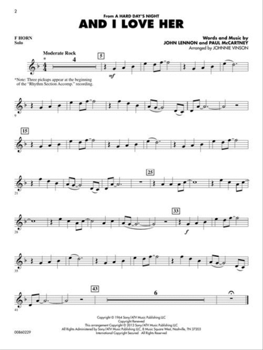 The Beatles Concert Band Methods scores gallery preview page 4