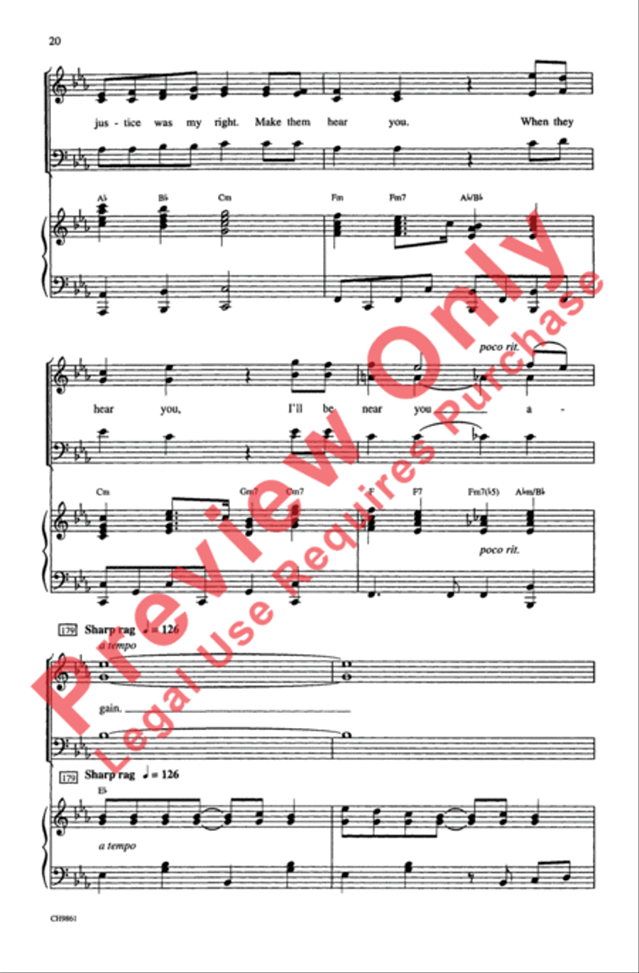 Ragtime (Choral Selections) 3-Part scores gallery preview page 20