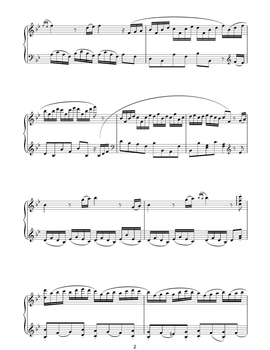 Harp Concerto In Bb Harp scores gallery preview page 2