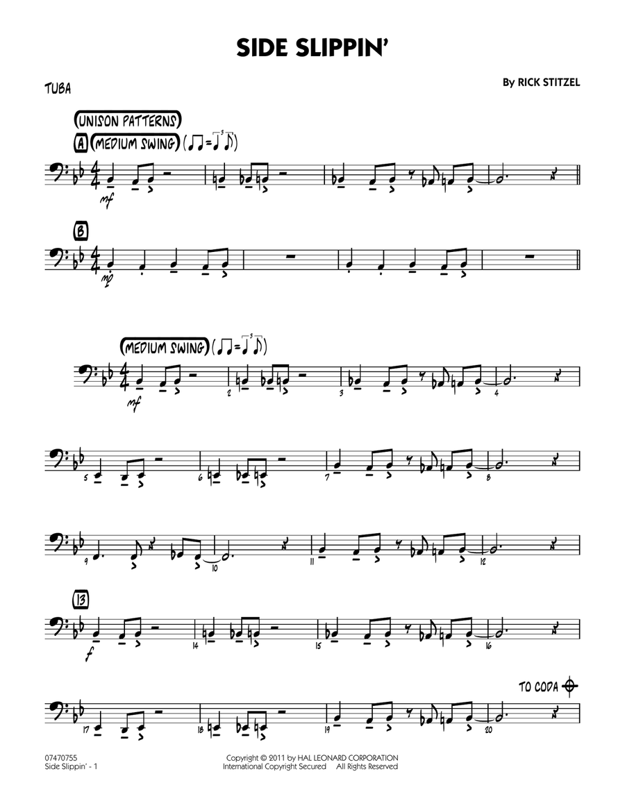 Side Slippin' - Tuba