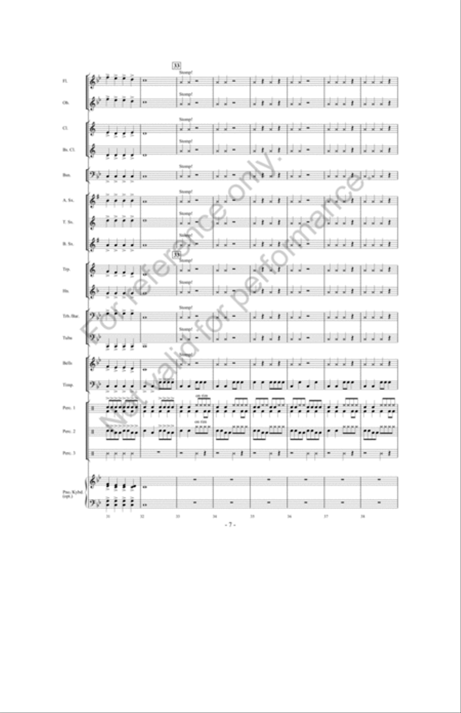 Zombie Stomp Zombie Stomp Concert Band scores gallery preview page 6