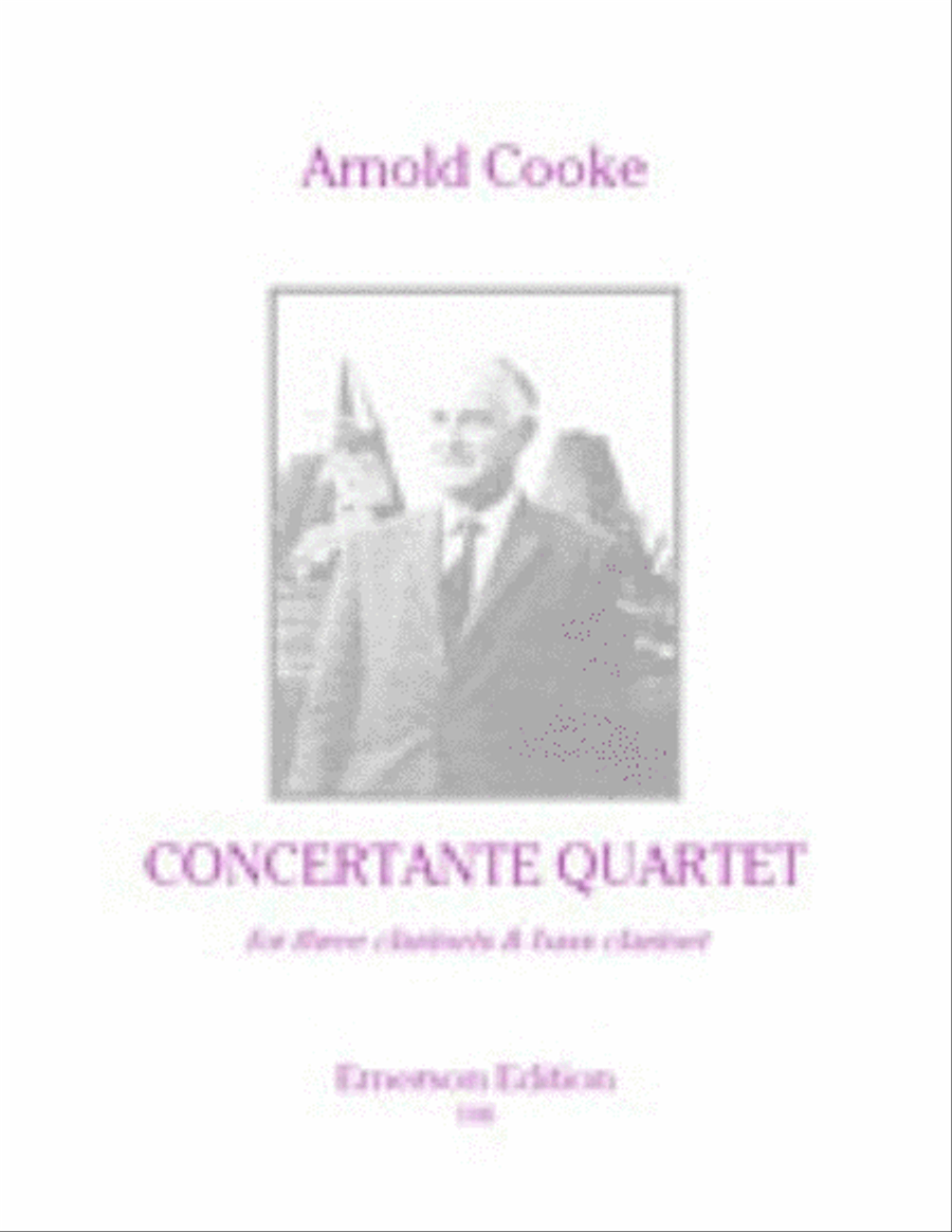 Concertante Quartet Bass Clarinet scores gallery preview page 1