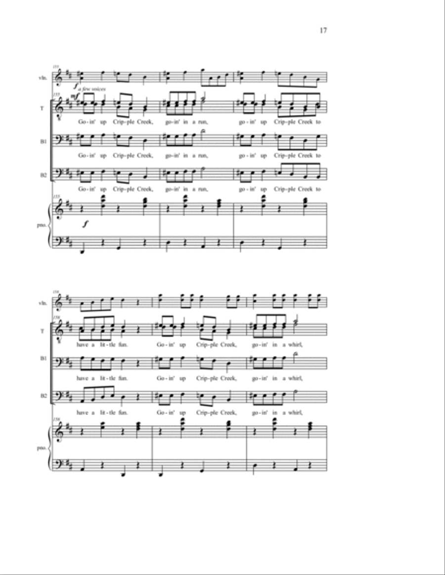 Cripple Creek 3-Part scores gallery preview page 11
