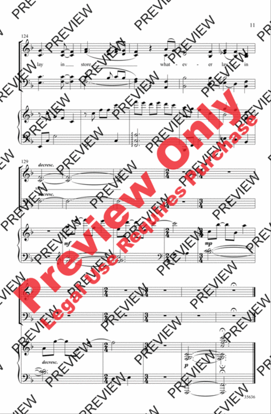 Your Love Was a River 4-Part scores gallery preview page 10