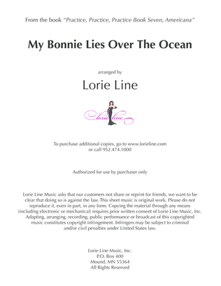 Book cover for My Bonnie Lies Over The Ocean