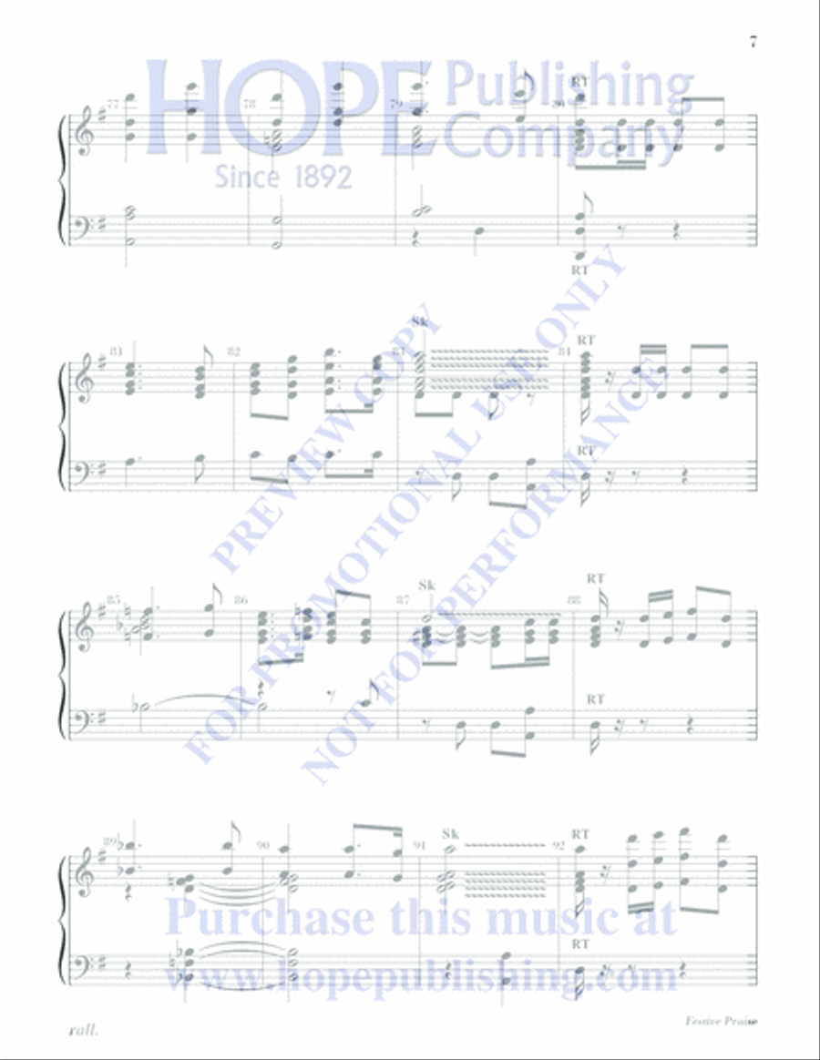 Festive Praise Festive Praise 5-Octaves scores gallery preview page 7