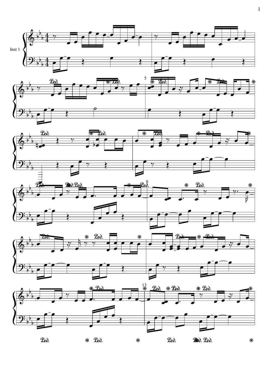 Những lời dối gian Piano Solo scores gallery preview page 1