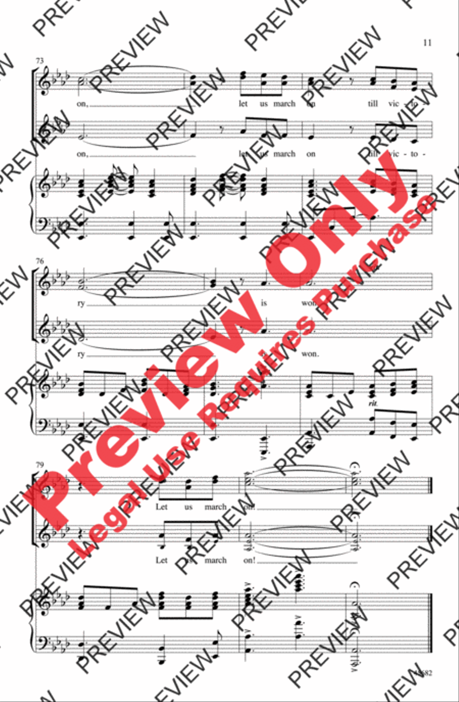 Lift Every Voice and Sing Women's Choir scores gallery preview page 10