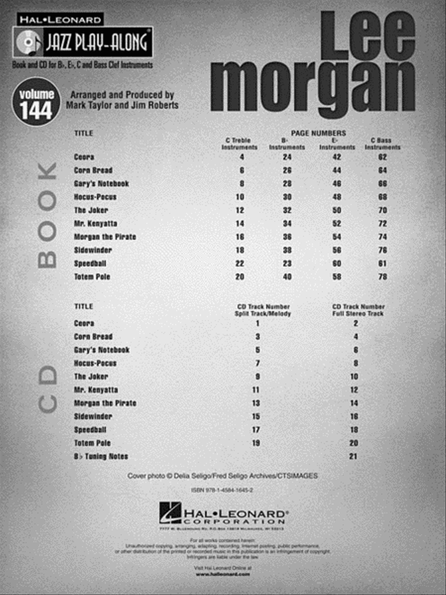 Lee Morgan Organ scores gallery preview page 3