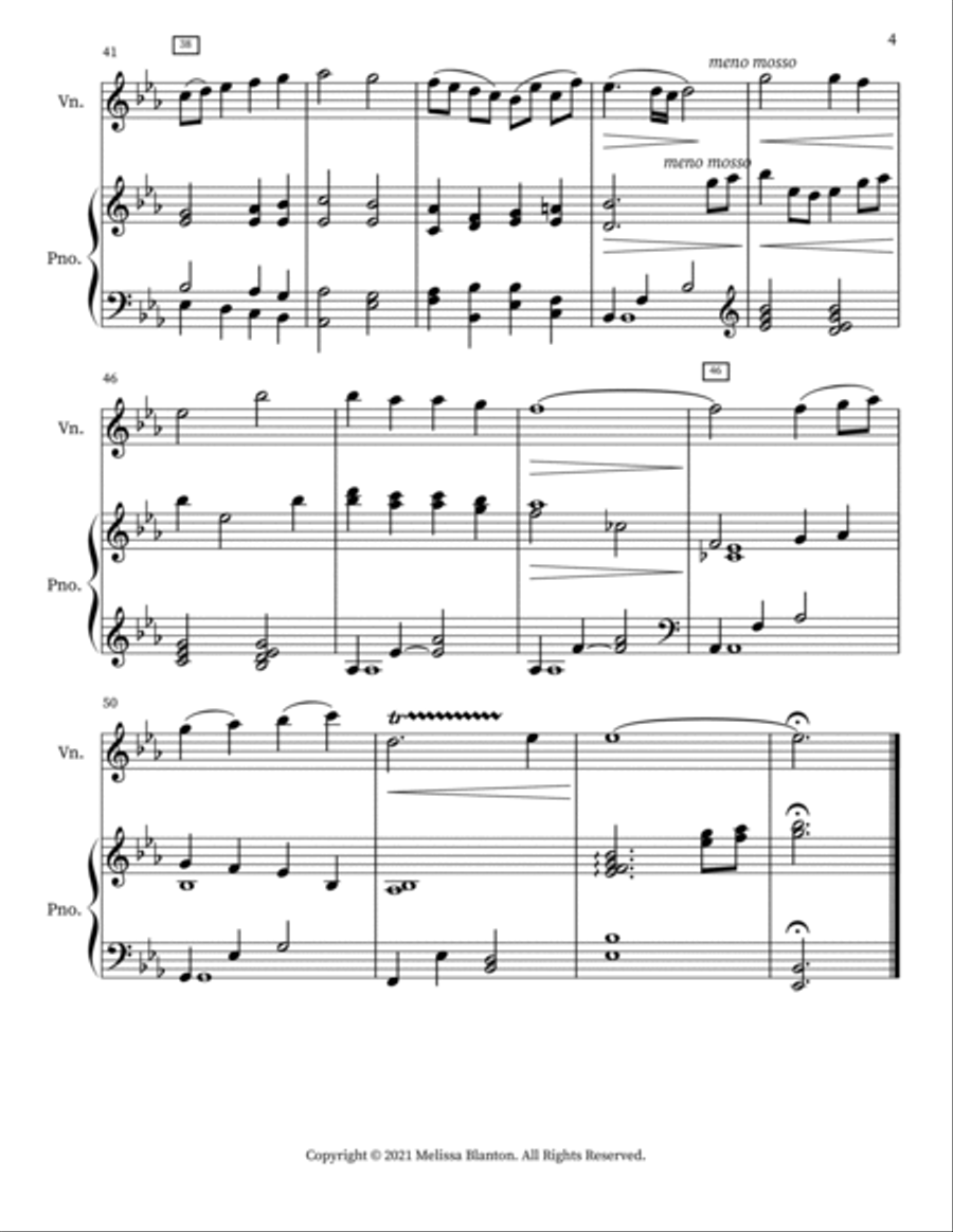 Abide With Me Abide With Me Violin Solo scores gallery preview page 4