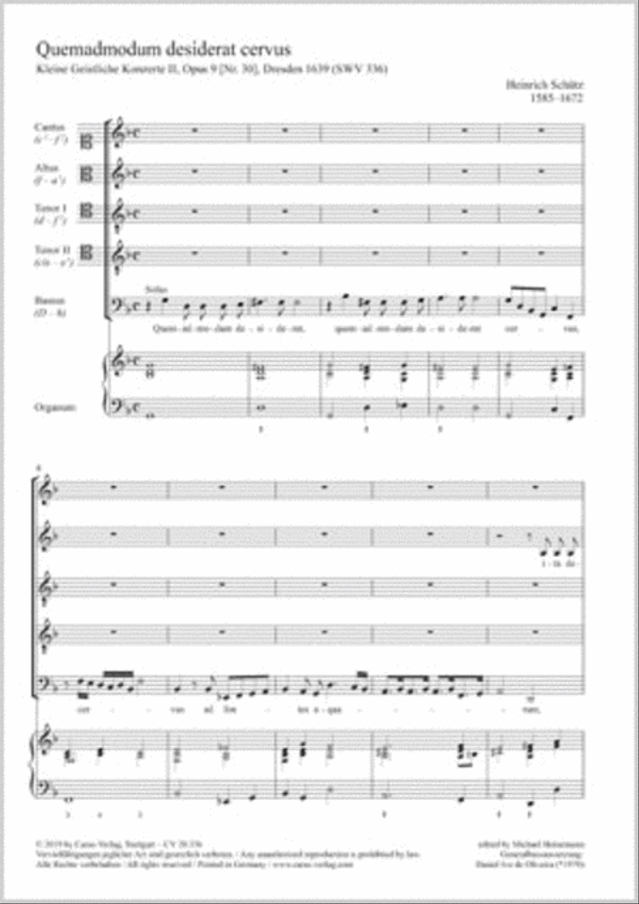 Quemadmodum desiderat cervus SATTB scores gallery preview page 1