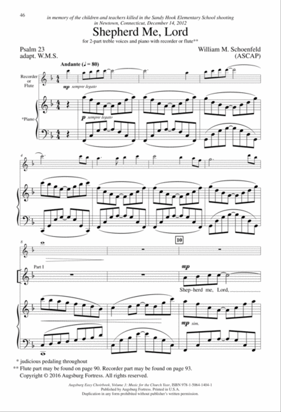 Augsburg Easy Choirbook Volume 3 Unison Choir scores gallery preview page 12
