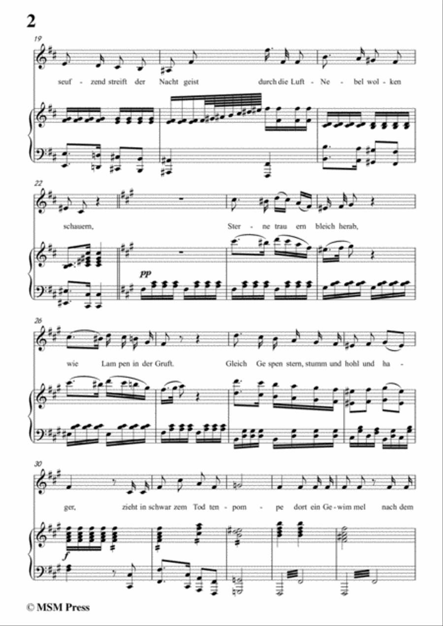Schubert-Eine Leichenphantasie,D.7,in b minor,for Voice&Piano Voice scores gallery preview page 4