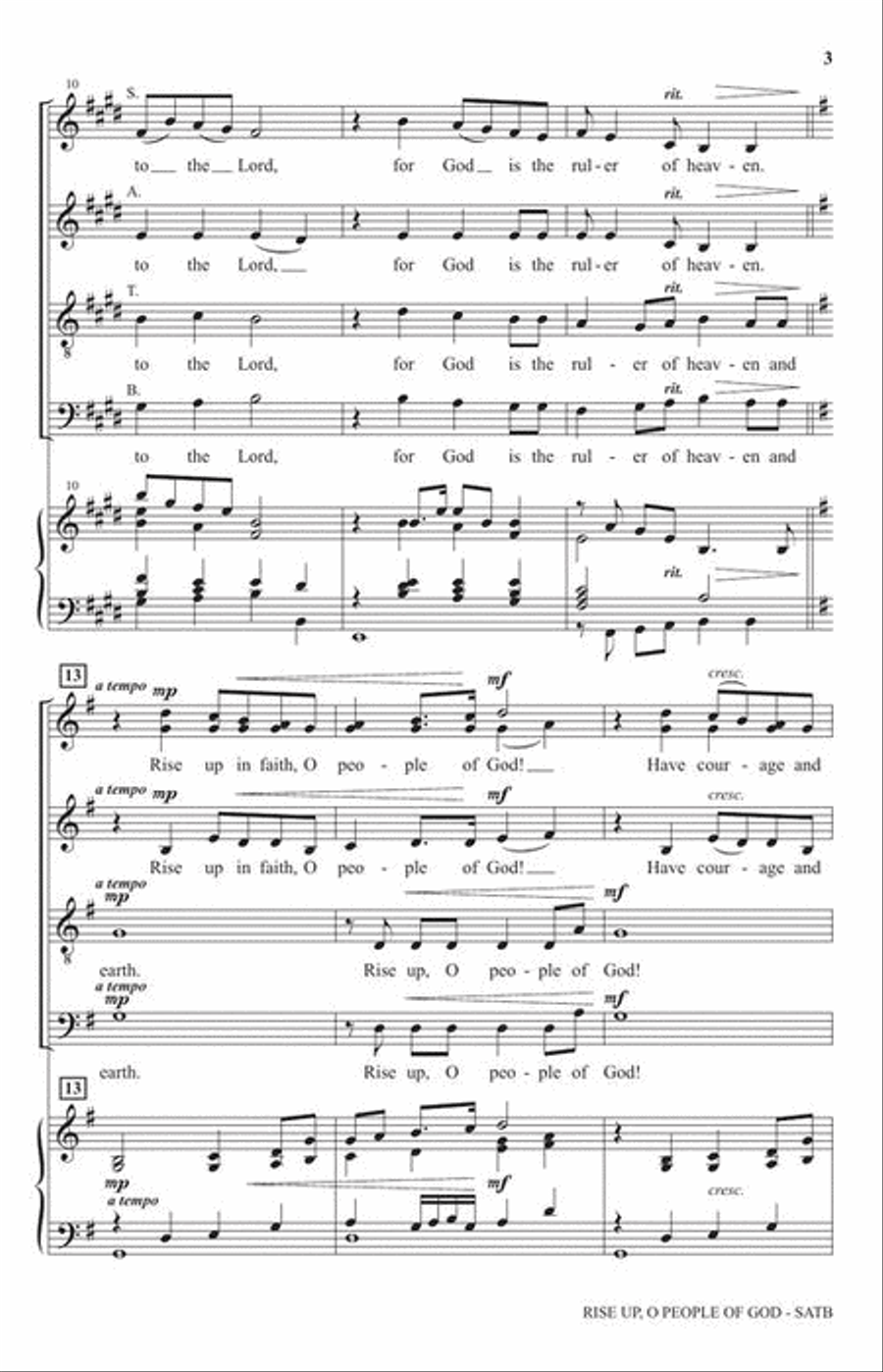 Rise Up, O People of God 4-Part scores gallery preview page 4