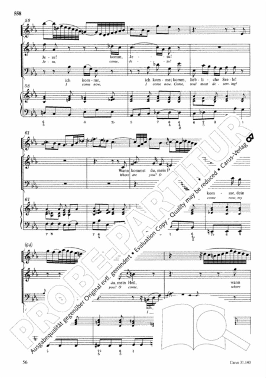 The Complete Sacred Vocal Works (Das geistliche Vokalwerk) Voice scores gallery preview page 559